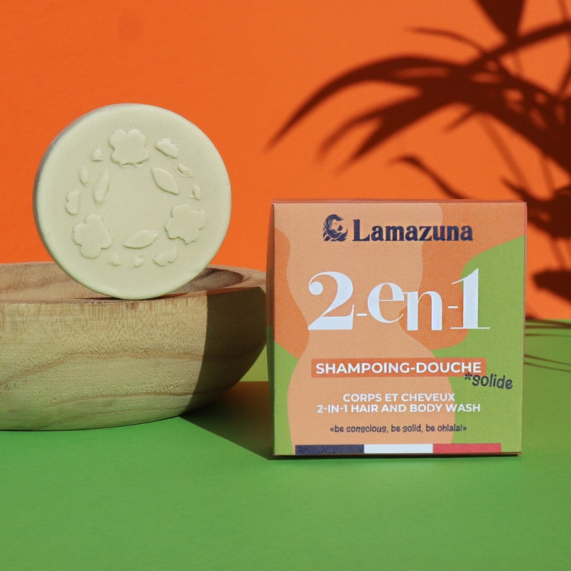 Festes 2-in-1 Dusch-Shampoo Haselnuss