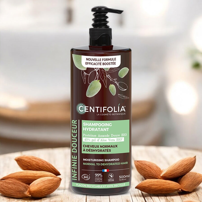 Centifolia - Shampooing hydratant BIO amande & aloe vera 500ml