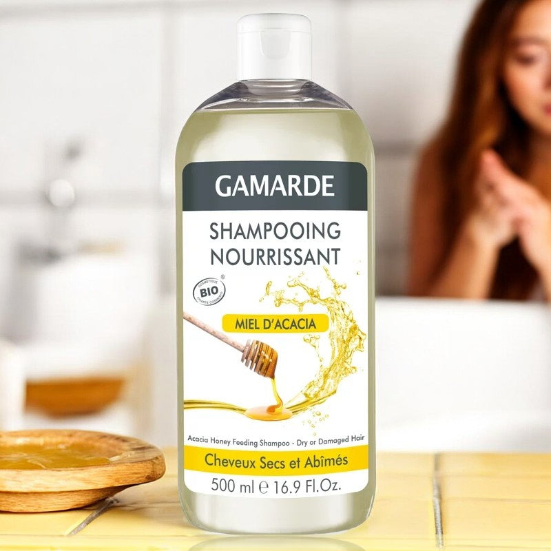 Gamarde - Pflegendes Shampoo BIO - für trockenes und strapaziertes Haar - 500ml