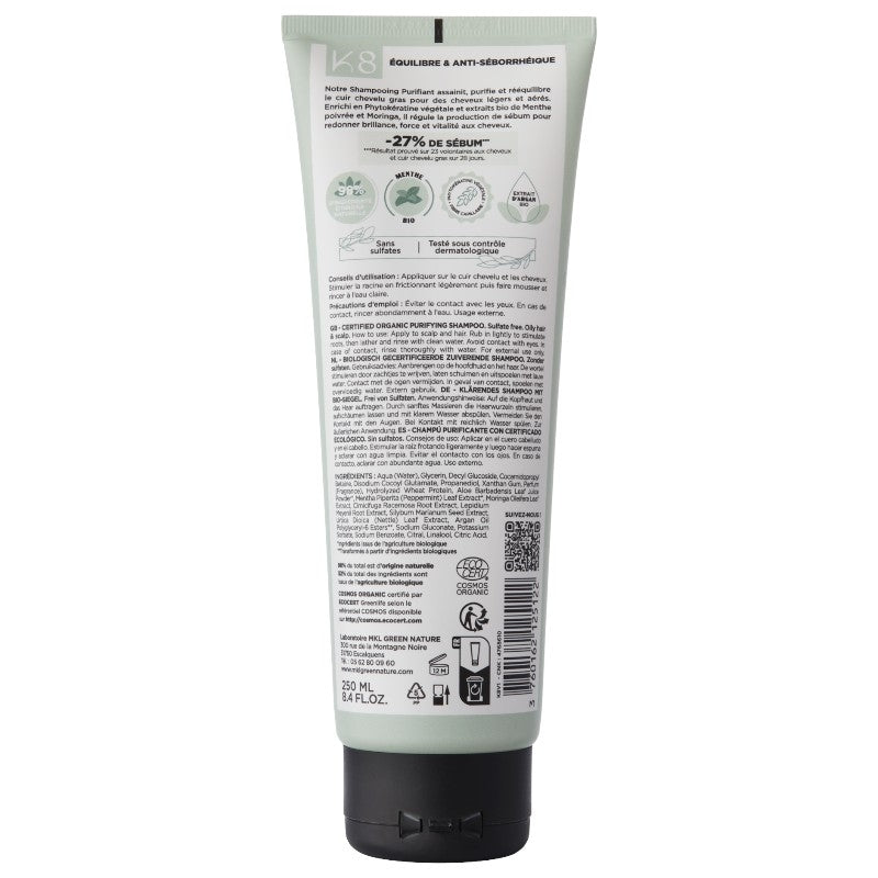 Shampooing purifiant BIO menthe poivrée