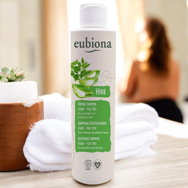Eubiona - Shampooing restructurant BIO henné & aloe vera - 200ml