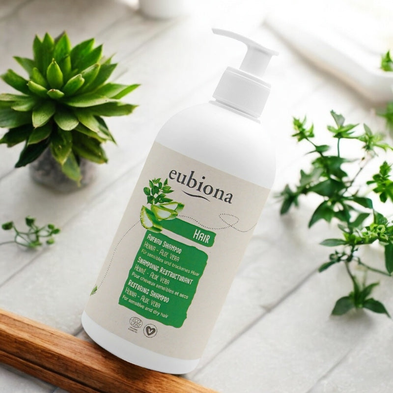 Eubiona - Shampooing restructurant BIO henné & aloe vera 500ml