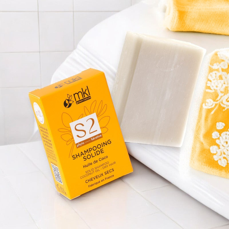 Festes Shampoo für trockenes Haar natürlich Kokos
