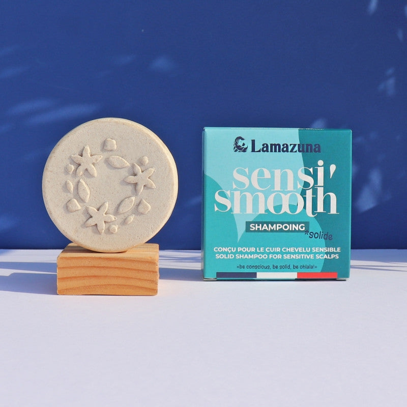 Festes Shampoo empfindliche Kopfhaut Pfingstrosenpulver