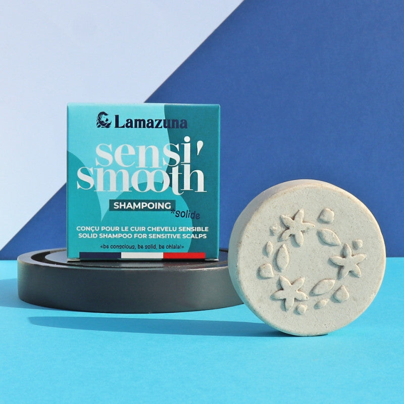 Festes Shampoo empfindliche Kopfhaut Pfingstrosenpulver