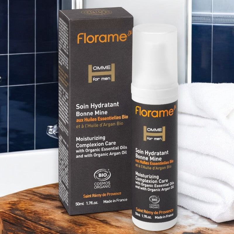 Florame - Soin hydratant bonne mine homme BIO cèdre & argan 50ml