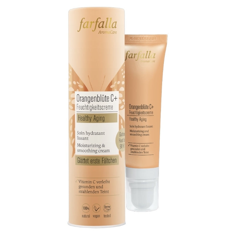 Farfalla - Glättende Feuchtigkeitspflege Orangenblüte C+ BIO 30ml