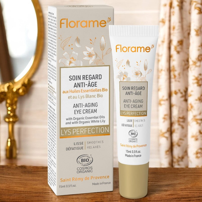 Florame - Soin regard anti-âge BIO lys blanc 15ml