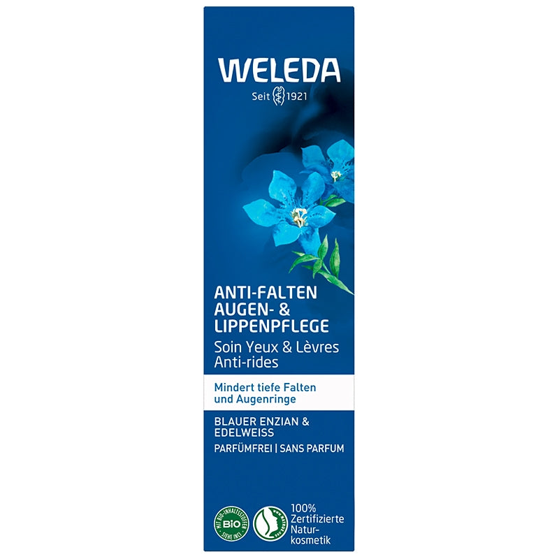 Anti-Falten Augen- & Lippenpflege Blauer Enzian & Edelweiß BIO