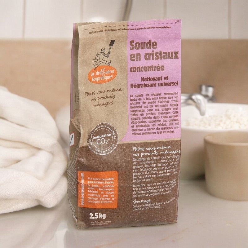 Waschsoda 2,5 kg - Sodakristalle (Natriumcarbonat) | La Droguerie Écologique