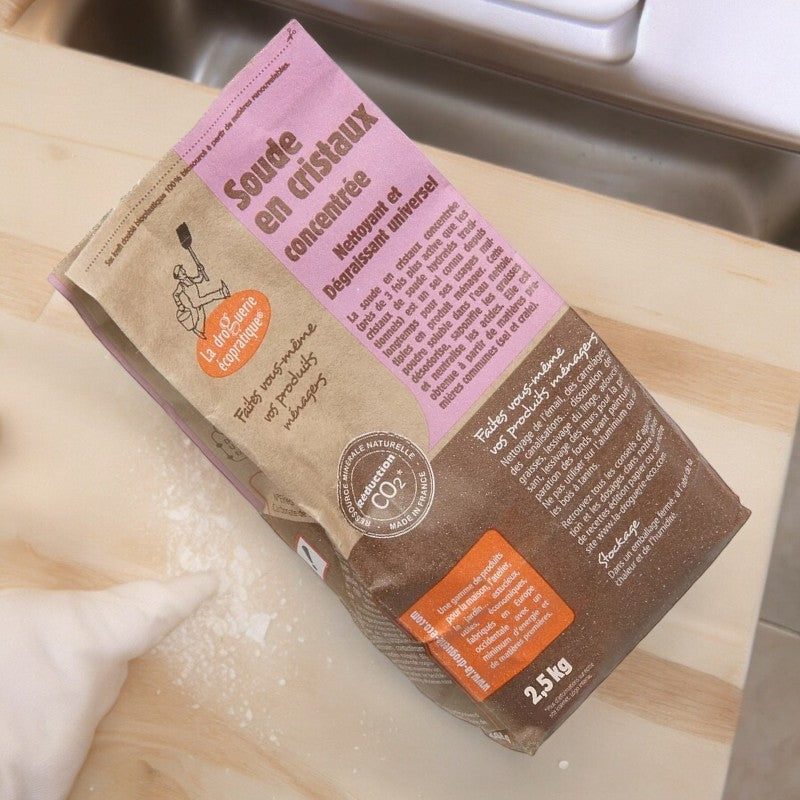 Waschsoda 2,5 kg - Sodakristalle (Natriumcarbonat) | La Droguerie Écologique