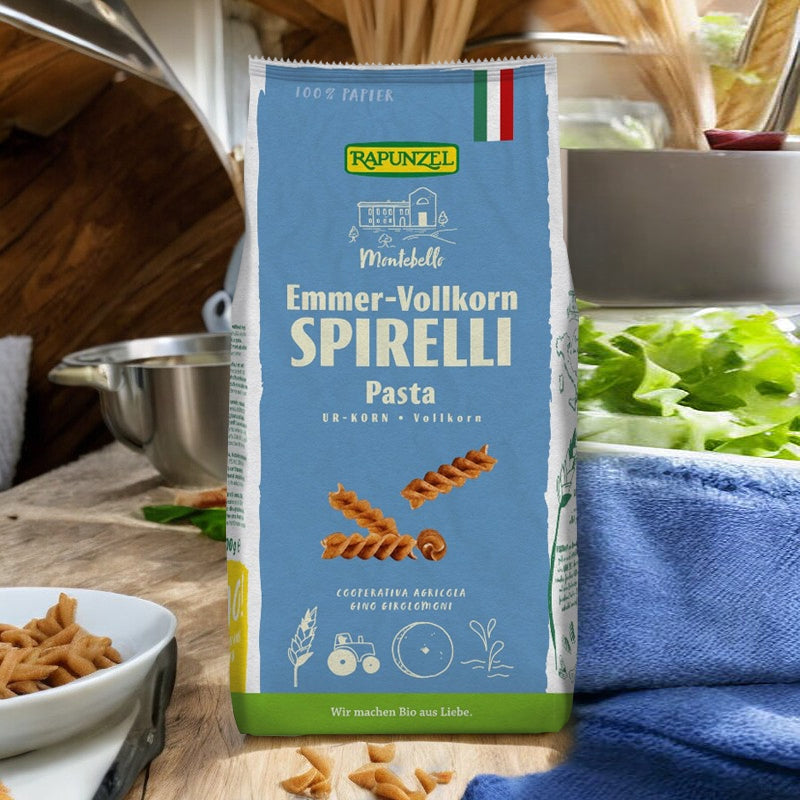 Spirelli au blé amidonnier complet BIO