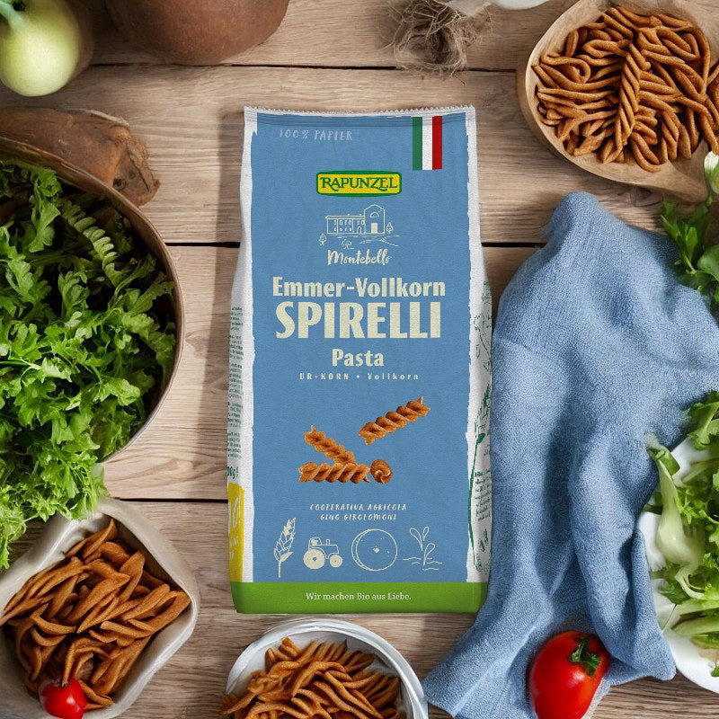 Spirelli au blé amidonnier complet BIO