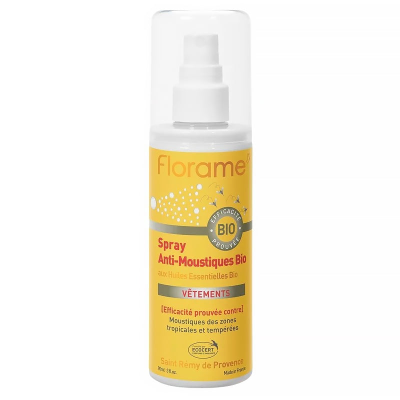 Florame - Spray anti-moustiques vêtements BIO 90ml