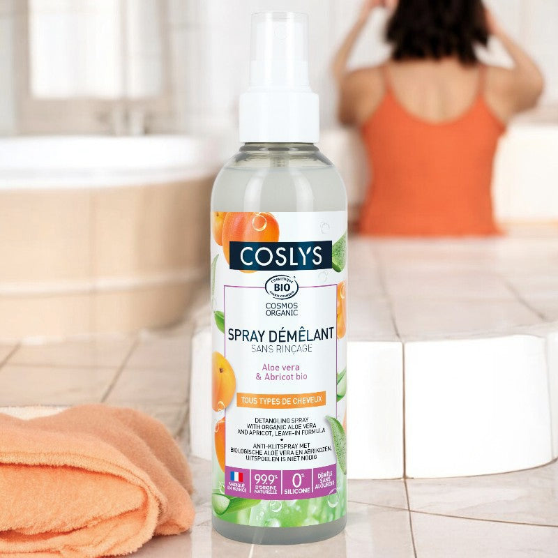 Coslys - Spray démêlant sans rinçage BIO aloe vera & abricot 200ml