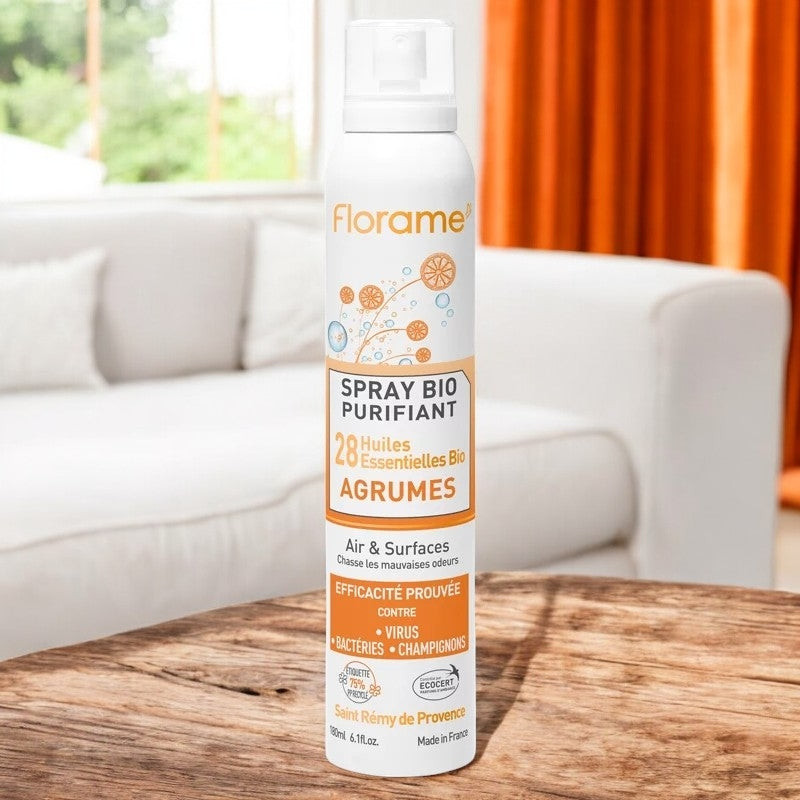 Florame - Spray purifiant agrumes BIO 28 huiles essentielles 180ml