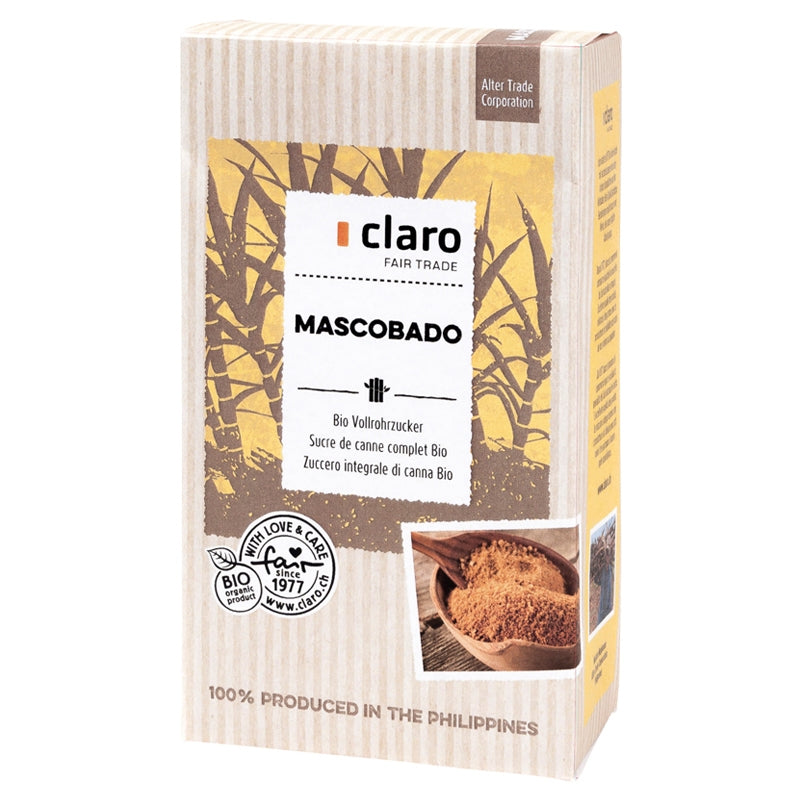 Claro - Sucre de canne complet BIO Mascobado 1kg