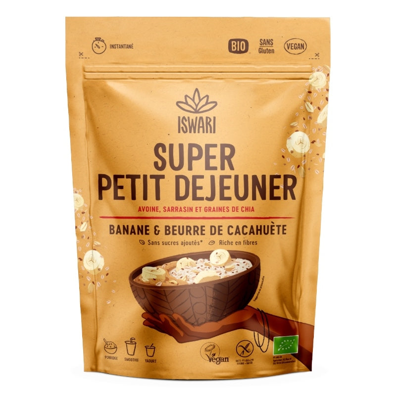 Iswari - Super Bio-Frühstück mit Banane und Erdnuss - 360g 360g