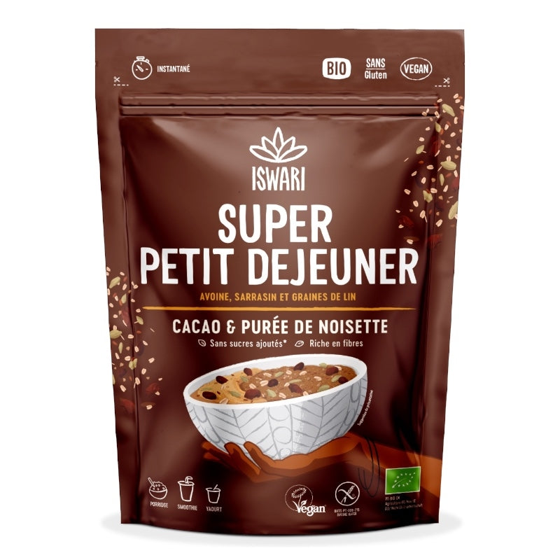 Iswari - Super Bio-Kakao-Haselnuss-Frühstück - 360g 360g