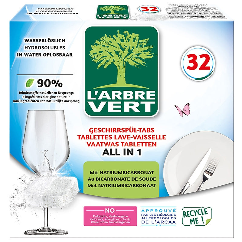 Umweltfreundliche All-in-One-Geschirrspültabs - 584 g - L'Arbre Vert