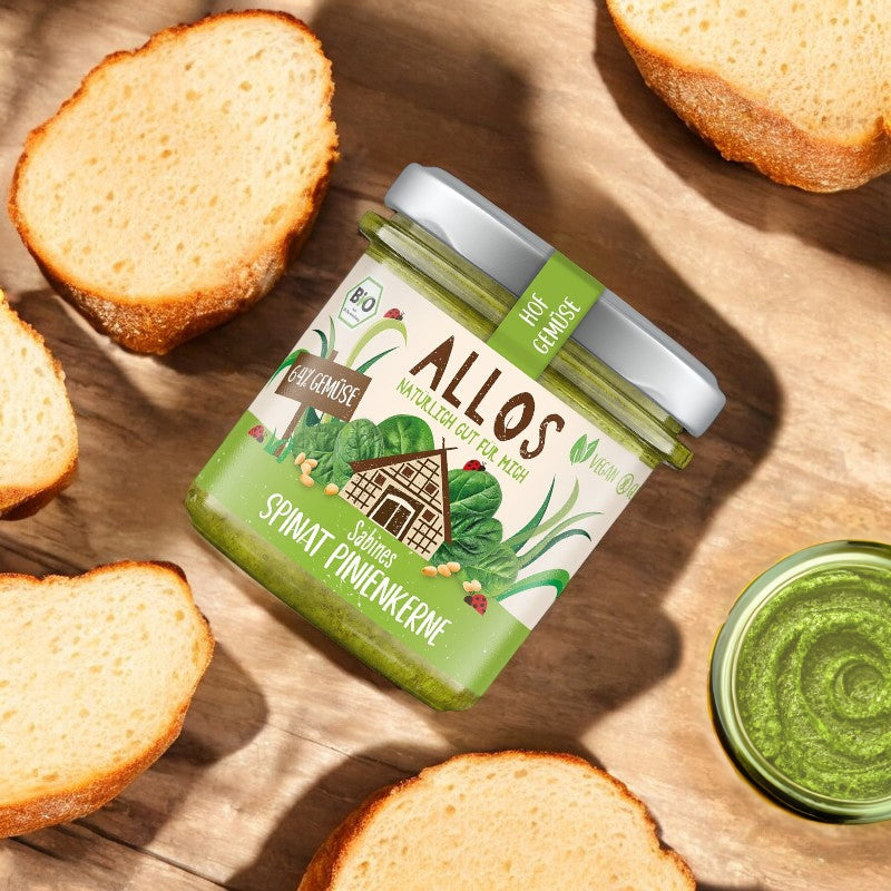 Allos - Tartinade épinards & pignons de pin BIO 135g