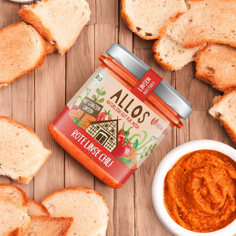 Allos - Tartinade lentilles rouges & chili BIO 140g