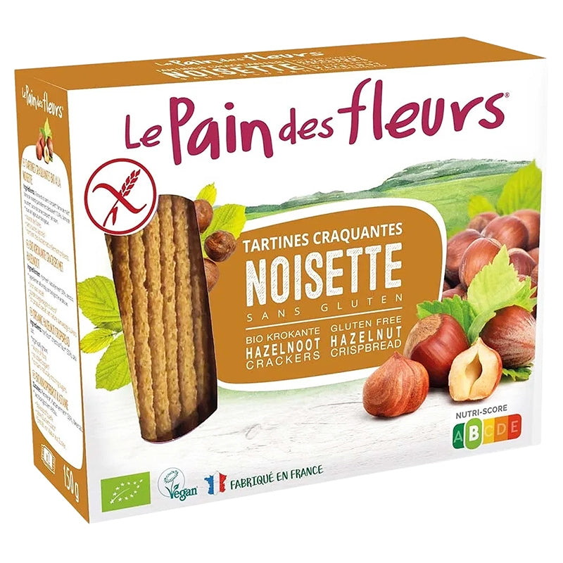 Bio-Haselnuss-Knäckebrot - 150 g - Le Pain des Fleurs