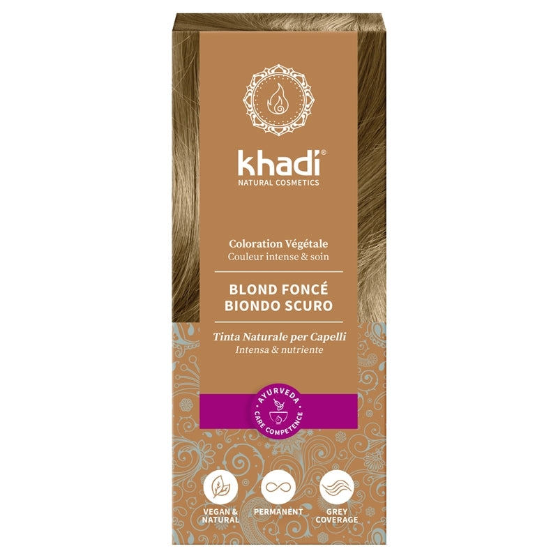 Khadi - Teinture aux plantes BIO blond foncé 100g