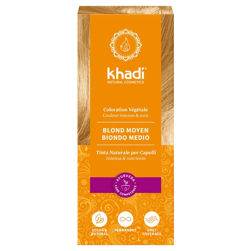 Khadi - Teinture aux plantes BIO blond moyen 100g
