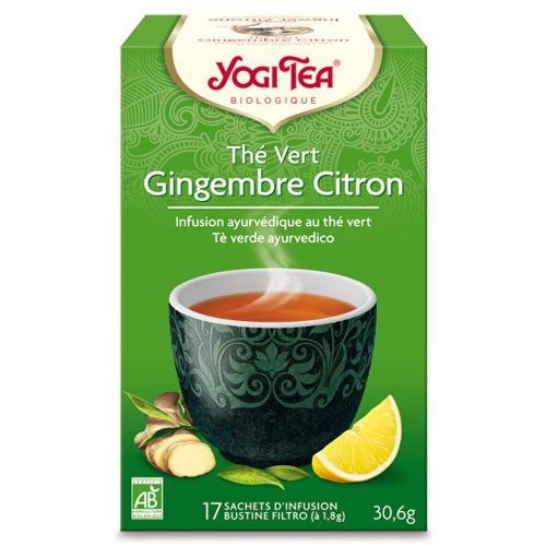 Thé vert gingembre & citron BIO