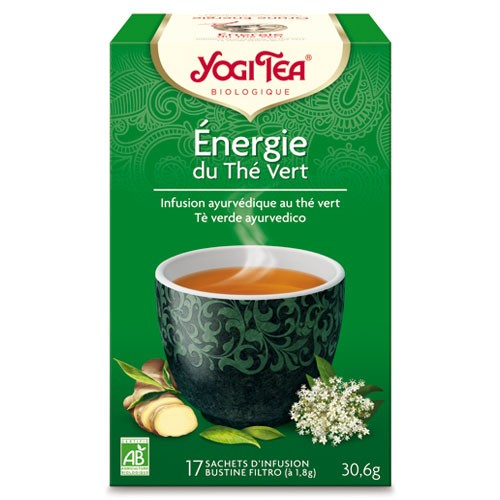 Thé vert guarana, gingembre & sureau BIO Energie du Thé Vert