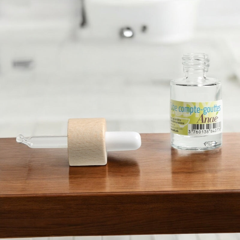 Anaé - Tube comptegouttes en verre 15ml