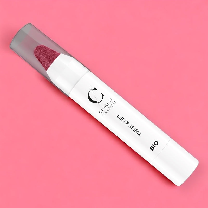 Couleur Caramel - Twist & lips Rose foncé N°403 BIO 3g