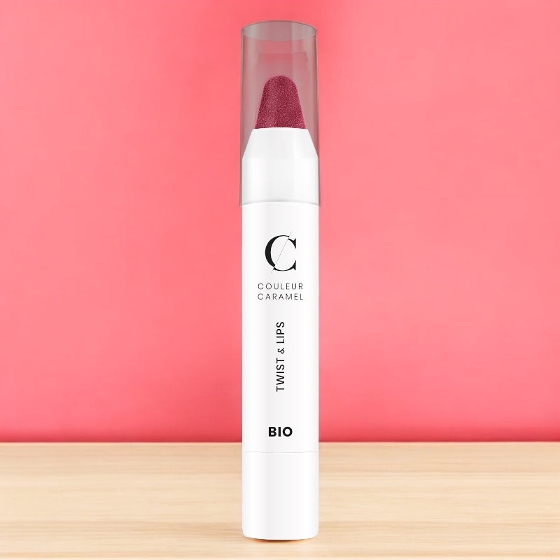 Couleur Caramel - Twist & lips Rose foncé N°403 BIO 3g