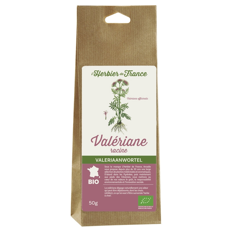 Bio Baldrianwurzel 50 g - Baldrian Tee | L'Herbier de France