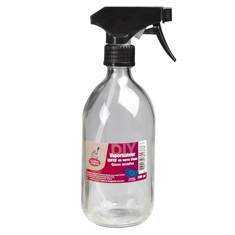 Vaporisateur spray en verre transparent