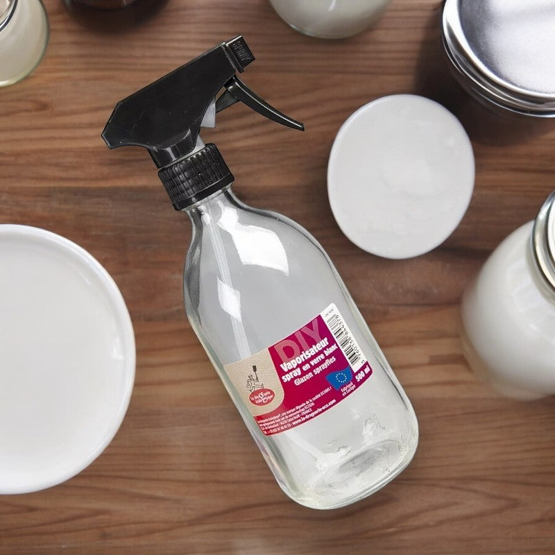 Vaporisateur spray en verre transparent
