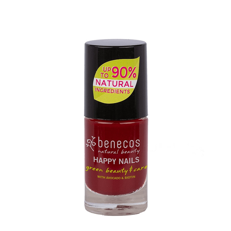 Benecos - Vernis à ongles brillant Cherry red 5ml