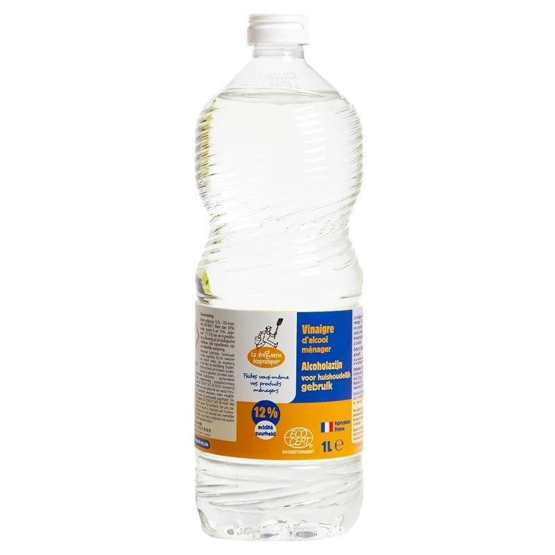 Vinaigre d'alcool bio 12° - 1 L - La Droguerie Écopratique