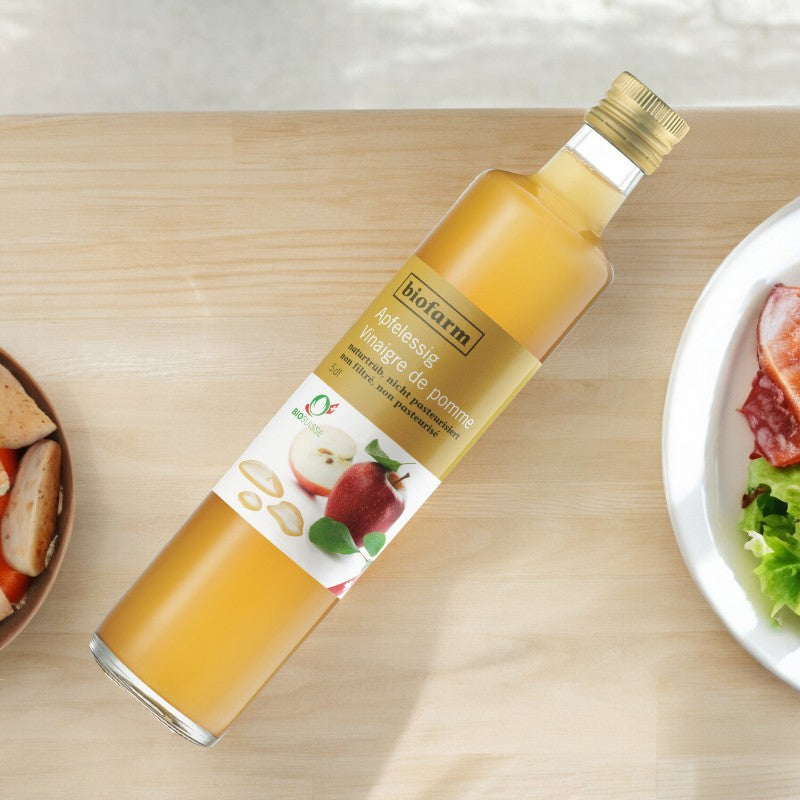 Biofarm - Vinaigre de pomme non filtré suisse BIO 500ml