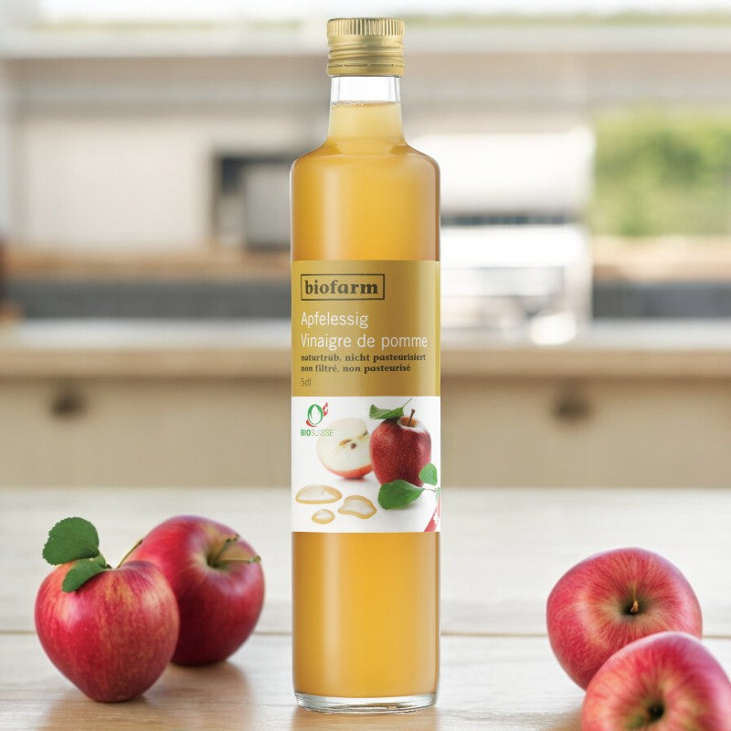 Biofarm - Vinaigre de pomme non filtré suisse BIO 500ml